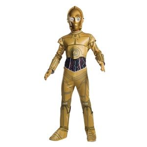 EUC kids C-3PO Halloween Costume Star Wars Classic size L